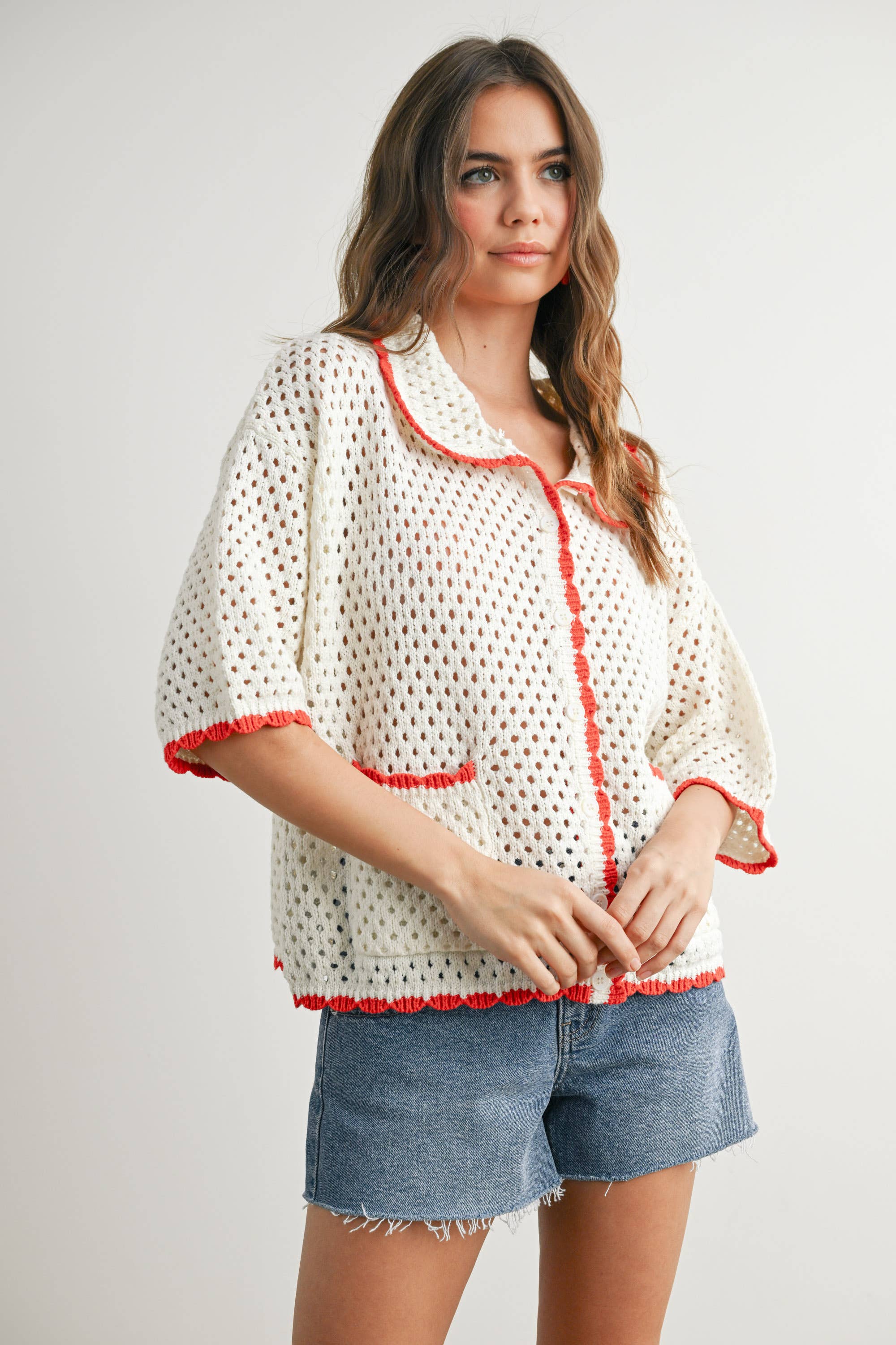 BUTTERMELON - Vendita all'ingrosso Maglione tricot - Donna - Maglione all'uncinetto Urban Vibe - BMW765424