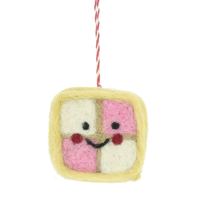 Battenburg Hanging Decoration for wholesale by Fiona Walker England