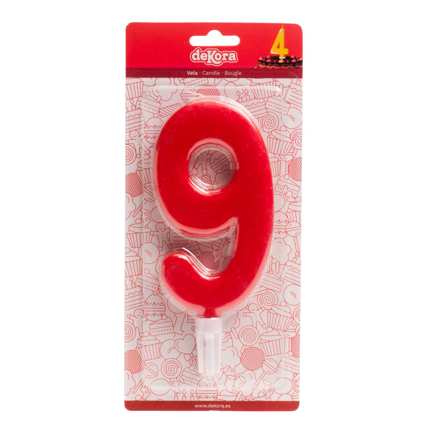 red Giant birthday candle for cakes, 15 cm for wholesale on Faire37