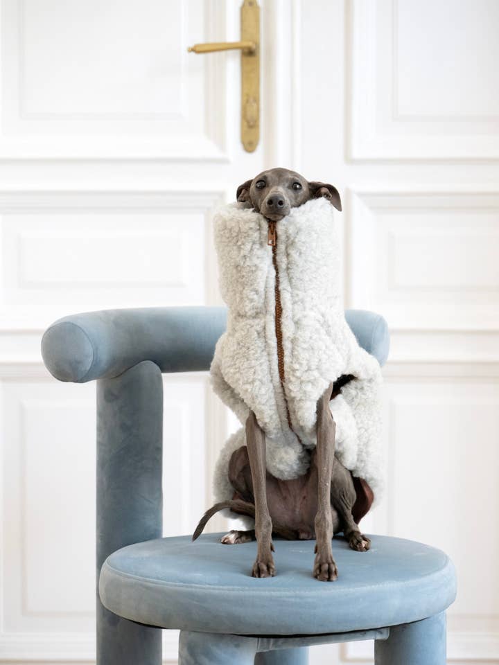 Woolen Dog Vest - Light Grey for wholesale by Mellow