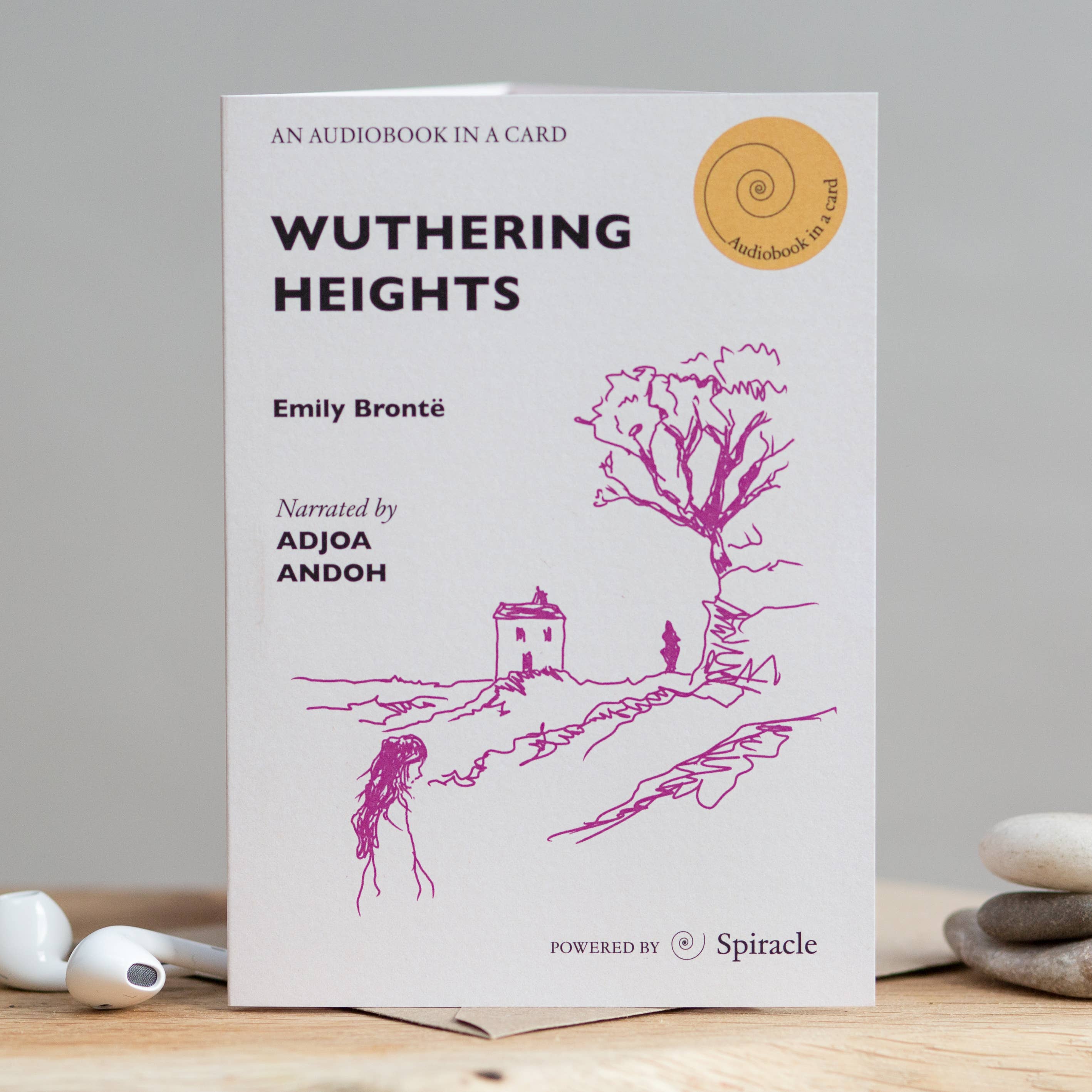 Spiracle Audiobooks – wholesale Everyday greeting card – Emily Brontë’s Wuthering Heights Audiobook Gift Idea3