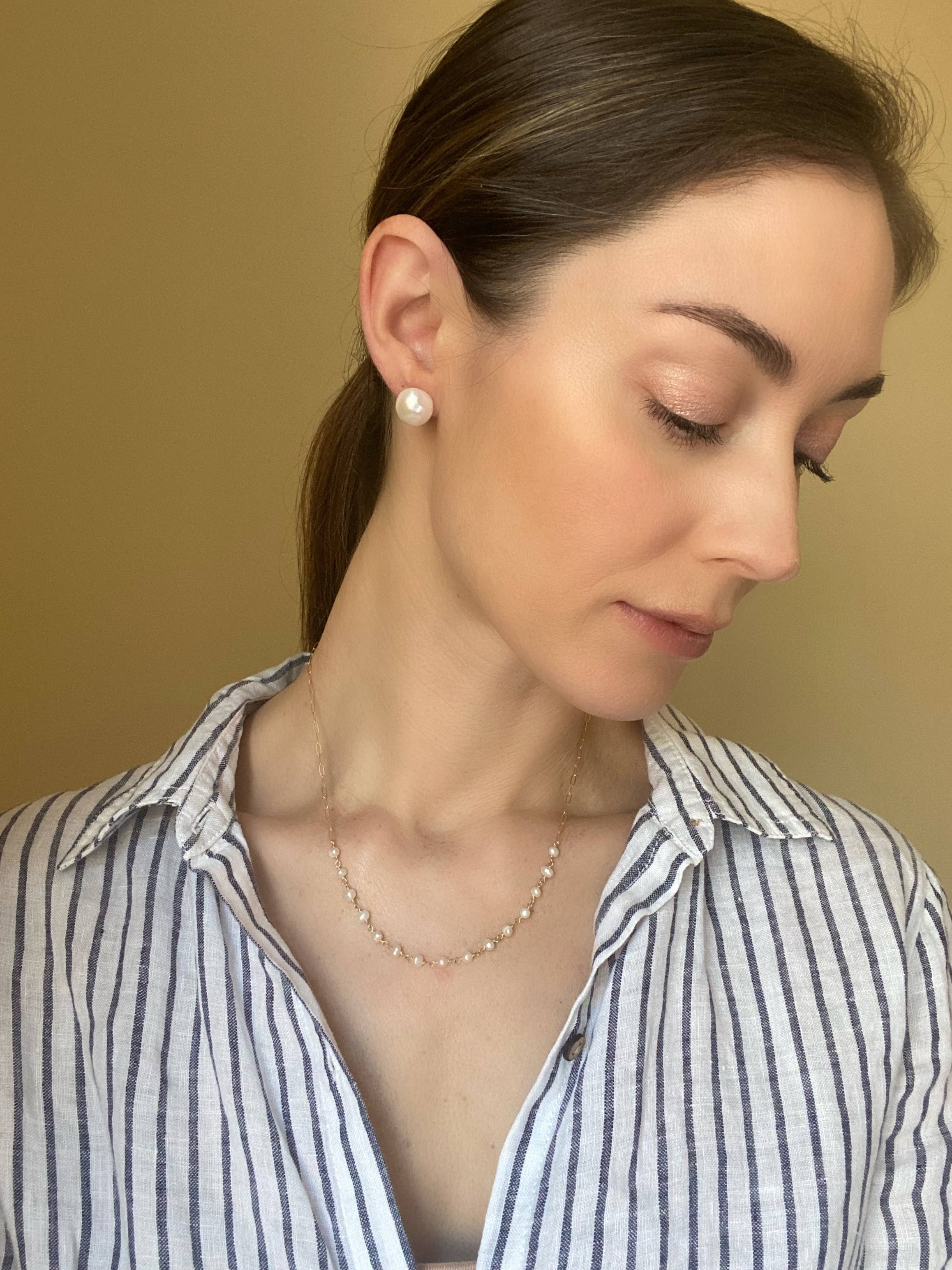 Amelia Rose Jewelry - Wholesale Stud/Post Earrings - Statement Pearl Studs1