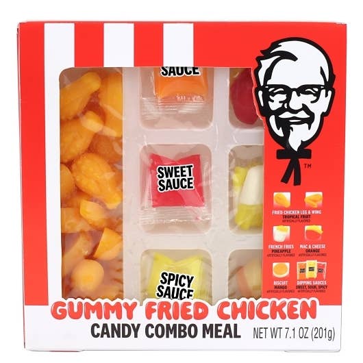 Long Island Candy Factory - Vente Bonbons gélifiés - Repas combo de bonbons au poulet frit KFC Frankford 7,1 oz0