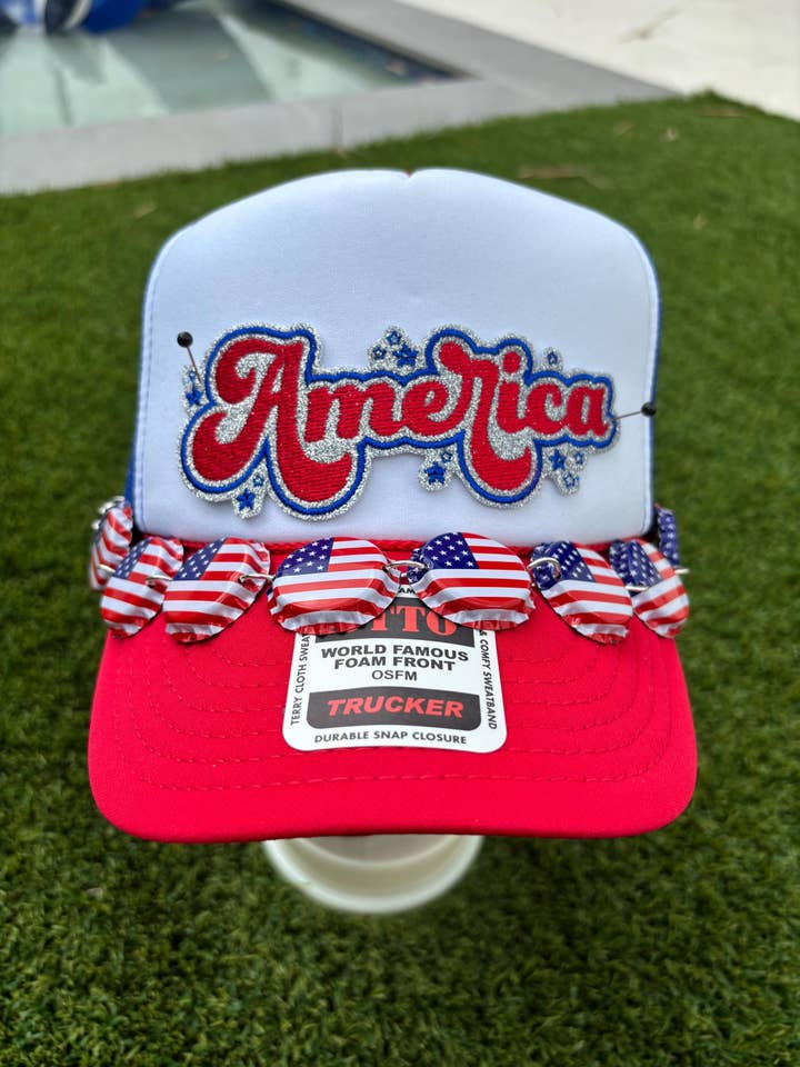 Trendy Amerika Glitter Patch voor wholesale door Eric Hill Designs, LLC