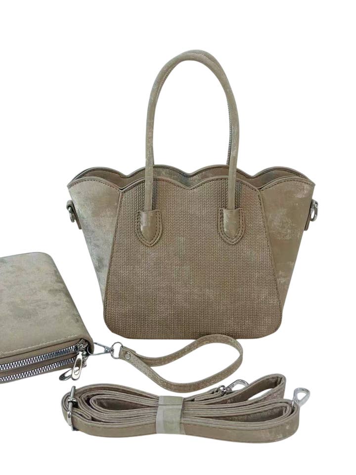 7208 - Satchel Handbag with Wallet 2 in 1 for wholesale by AR New York