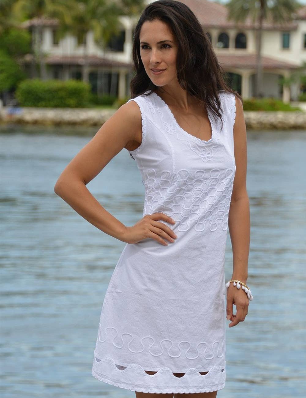 Cotton Natural - Wholesale Dress - Women's - Largo Dress