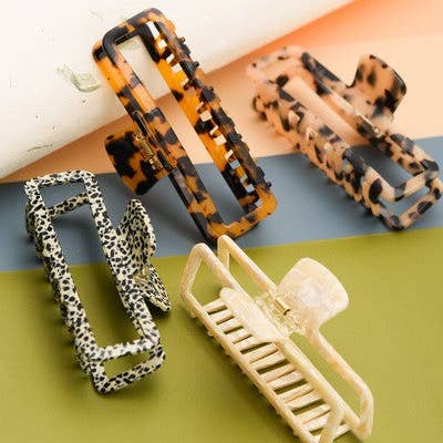 JOSSLYN by wall to wall - Wholesale Hair Clip - Women's - EXTRA LARGE CELLULOSE HAIR CLAW CLIPS | 40H4973