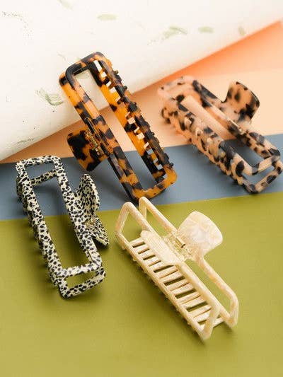 EXTRA LARGE CELLULOSE HAIR CLAW CLIPS | 40H497 for wholesale by JOSSLYN by wall to wall