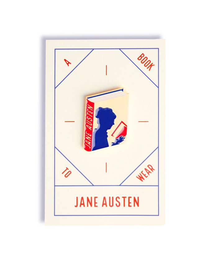 Judy Kaufmann - Vente Épinglettes/boutons - Pin's Émaillé Jane Austen pour Librairies2