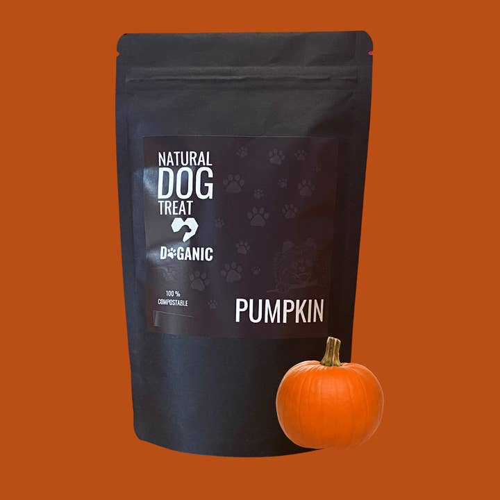 Biscotto per Cani alla Zucca in Confezione Biodegradabile 3,3oz per la vendita all'ingrosso da parte di Doganic