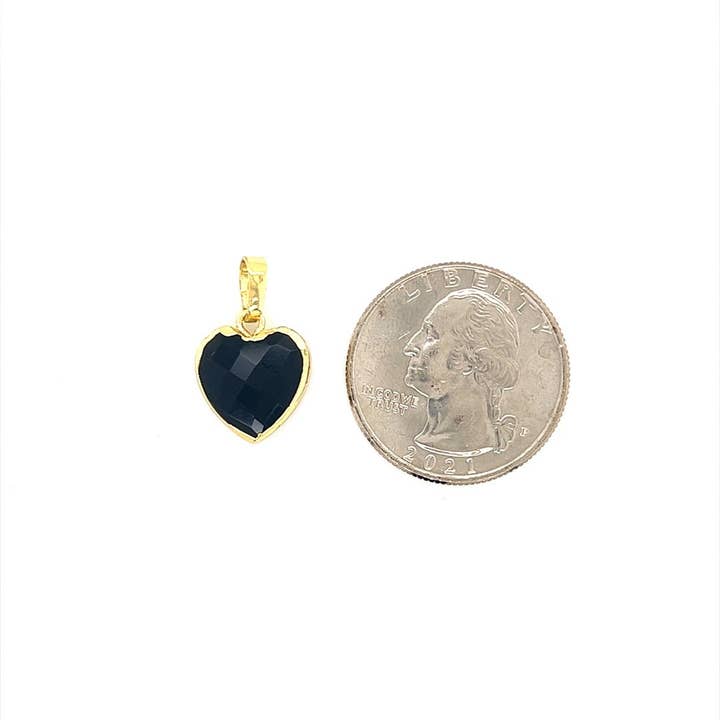 The Bead Bazaar - Wholesale Individual charm/pendant - Gemstone Heart Charm, Amazonite Heart Pendant For Necklace,6