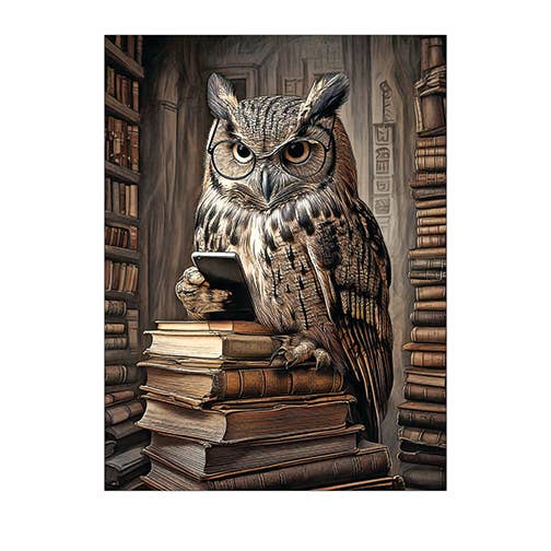 Masala Cards - Wholesale Everyday Greeting Card - The Librarian - Artist: Stewart Smith - FF311