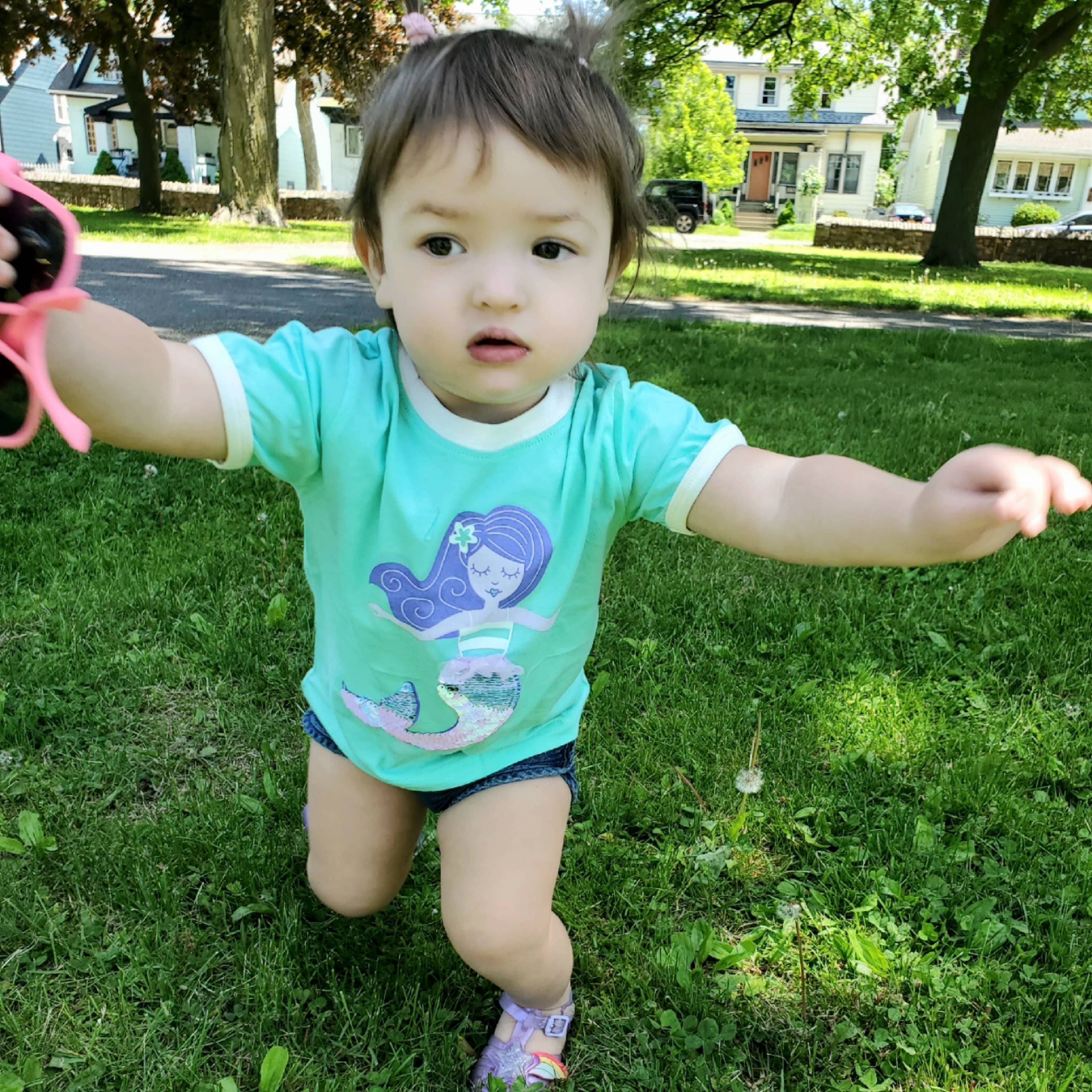 Doodle Pants – Engroshandel T-shirt - Børn – Havfrue Sequin Toddler og børn T-shirt3