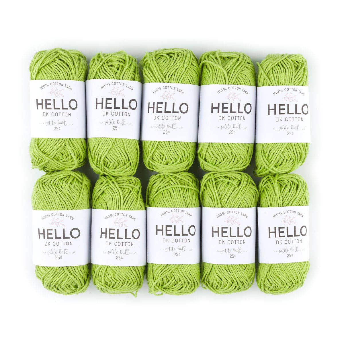 Creative World of Crafts – wholesale Garn – HEJ 100% bomull 25g Amigurumi garn förpackning med 10 bollar30