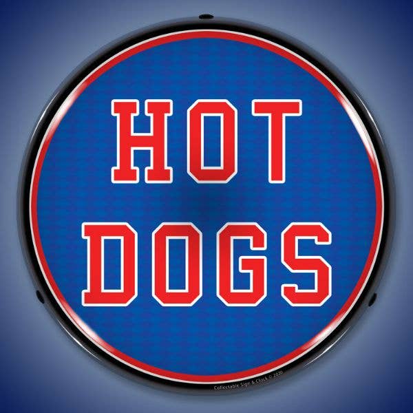Hot Dogs for wholesale by Collectable Sign and Clock LLC.