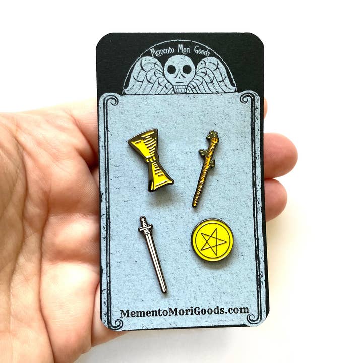 The Suites Pin Set for wholesale by Memento Mori Goods
