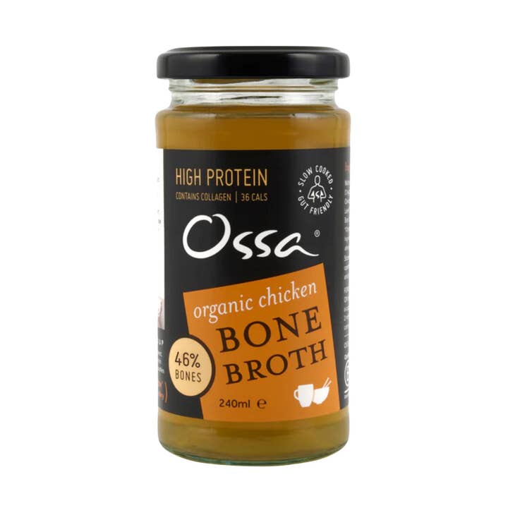 Organic Chicken Bone Broth Ambient 240ml for wholesale by Ossa Organic