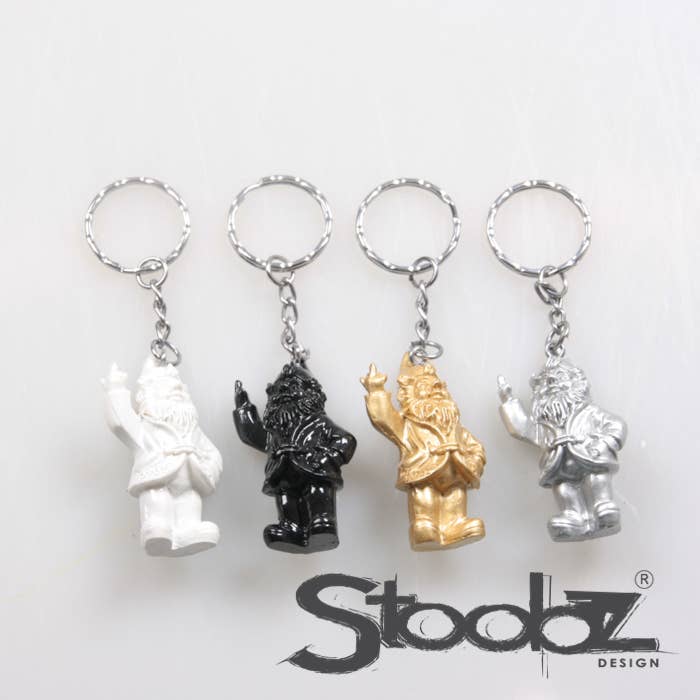 Imhof & Stevens BV – Porta-chaves - Unissexo por atacado – F*CK YOU PORTA-CHAVES MIX2 4KLR RABO 9 CM STOOBZ DESIGN0