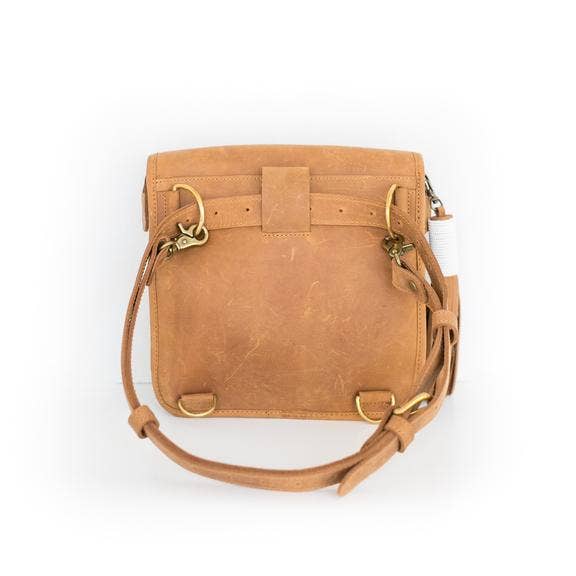 Combo læder og lærred Cabriolet Everyday Perlebeading taske for engroshandel hos The Sawa Shop