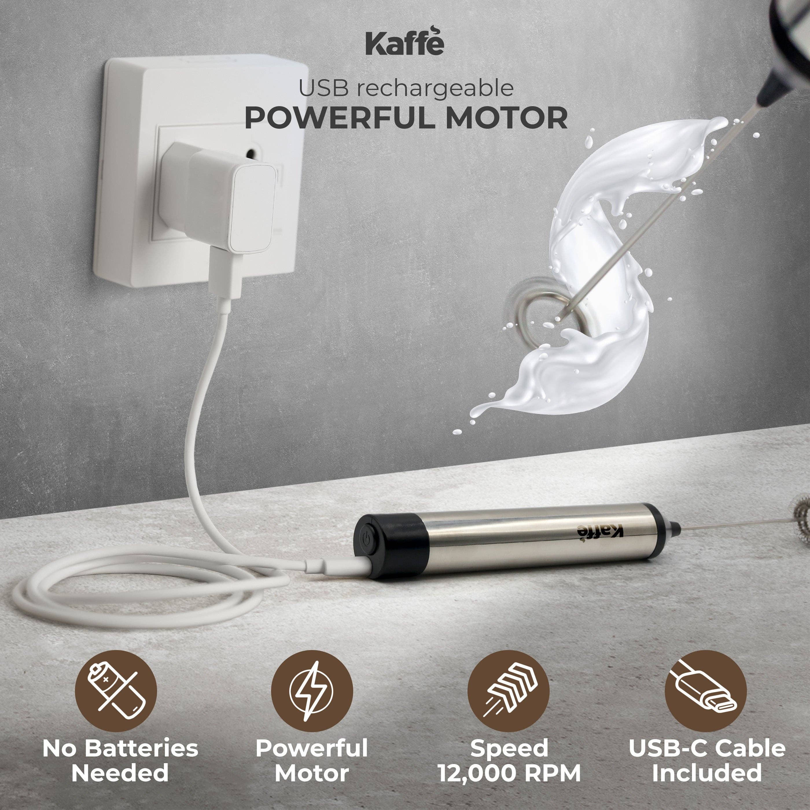Kaffe – wholesale Kitchen tool/gadget – Handheld Milk Frother (USB Rechargeable), KF60224