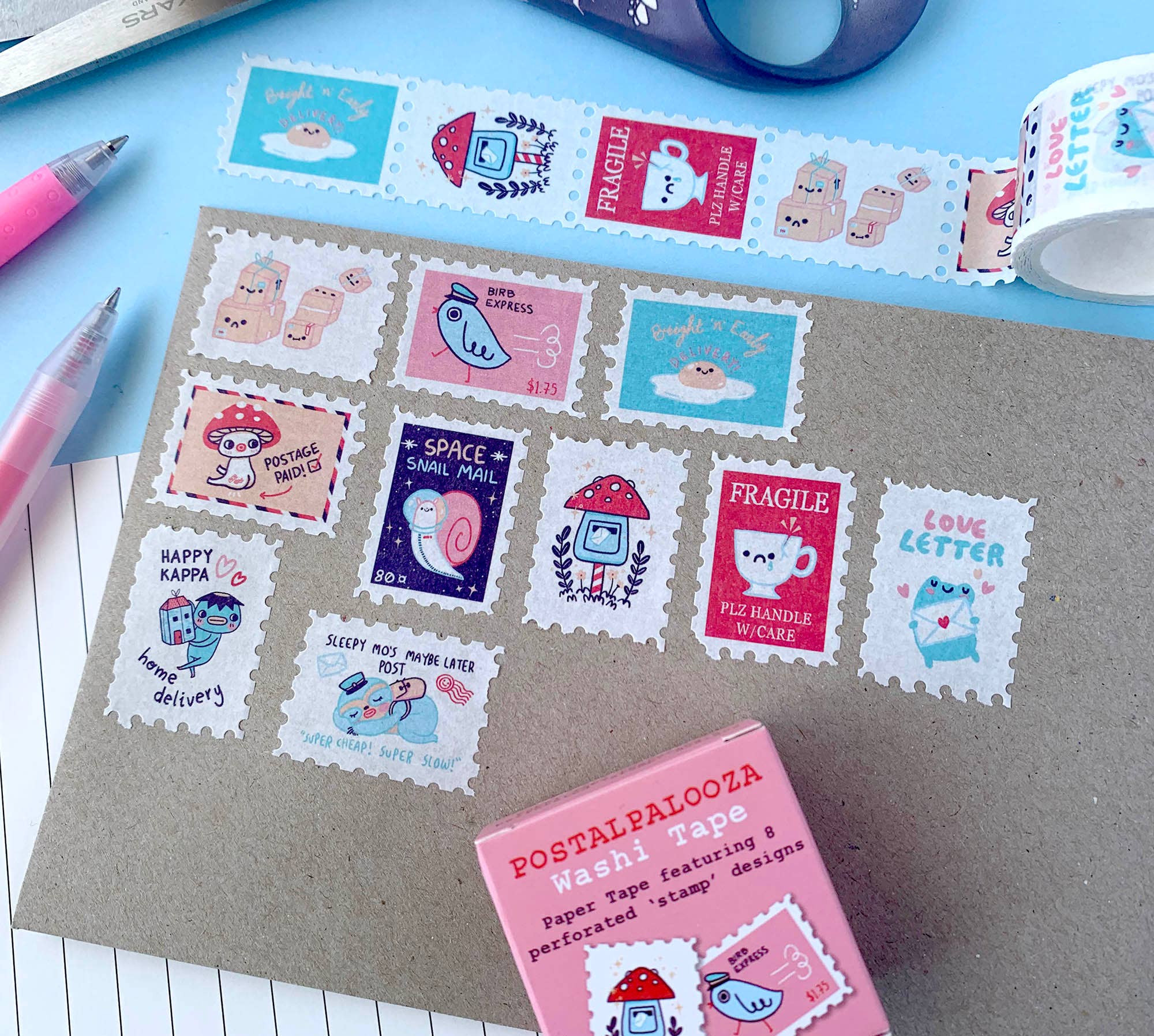 Hannakin - Wholesale Washi Tape - Postalpalooza - Stamp Washi Tape2