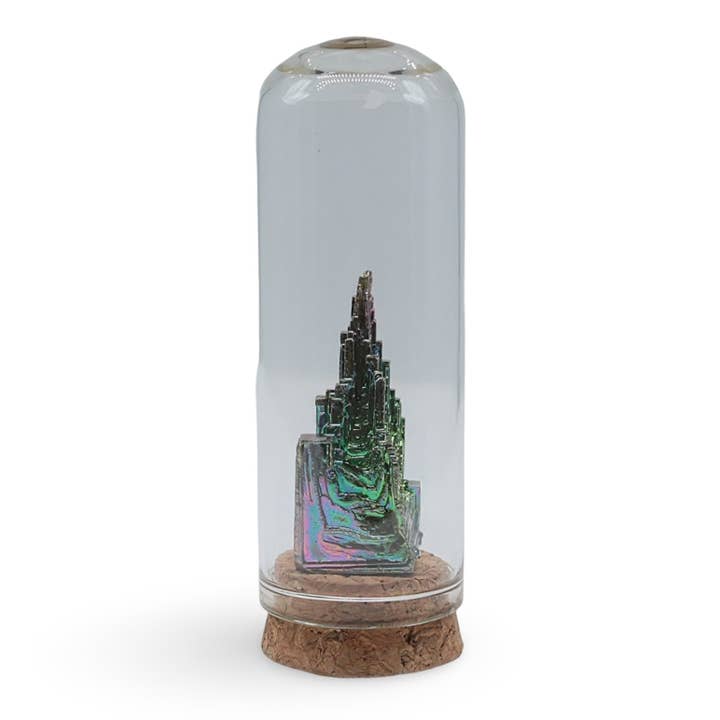 Stone - Bismuth Specimen in Glass Bell for wholesale by Arômes & Évasions