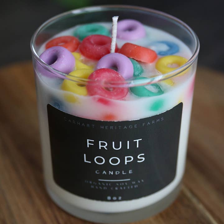 Carhart Heritage Farms - Wholesale Novelty Candle - Fruit Loops Candle1