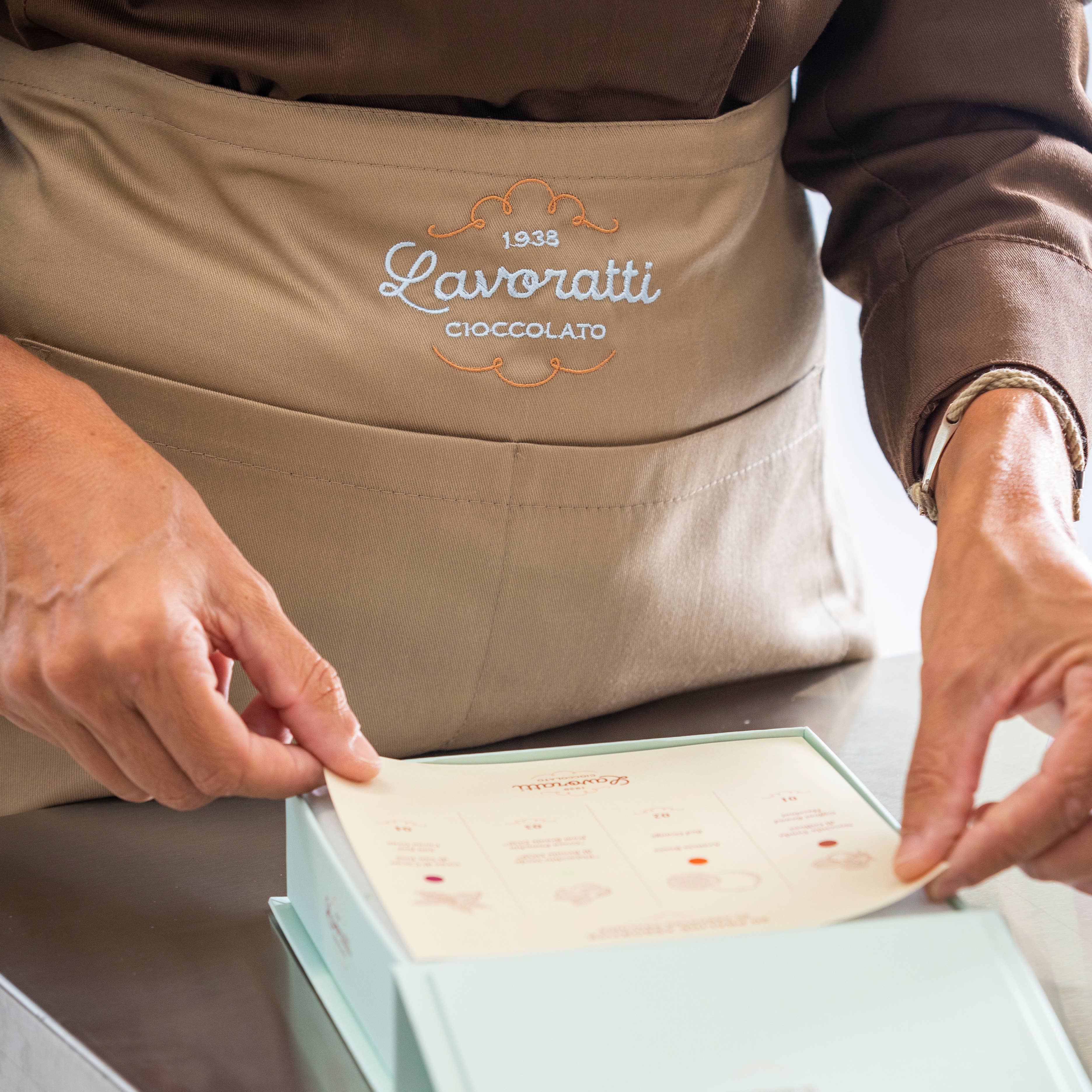 Cioccolato Lavoratti 1938 - Vente Boîtes de chocolats - Pralines au chocolat assorties 20 pièces, boîte à chocolat8