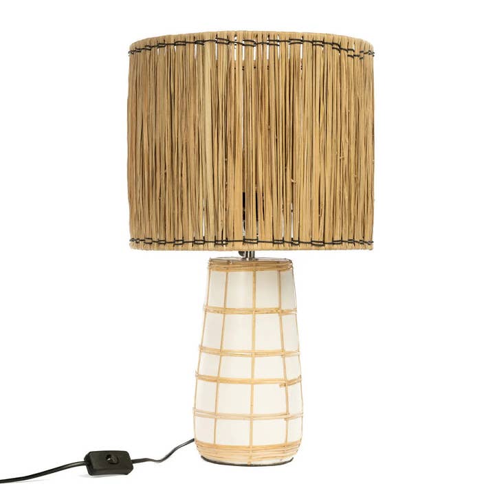 Bazar Bizar Living - Wholesale Accent/Desk Lamp - The Molokai Table Lamp - White Natural