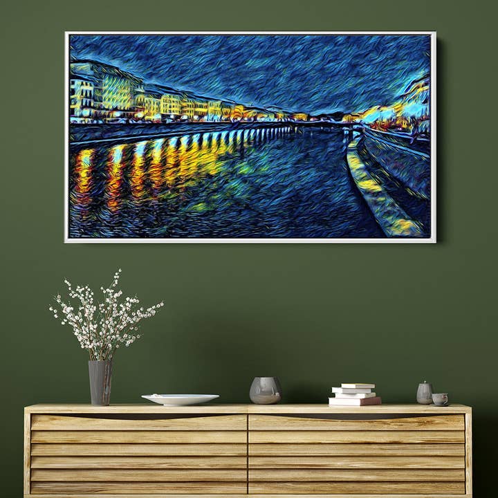 Impressionist River Reflections for wholesale by Meeko Print