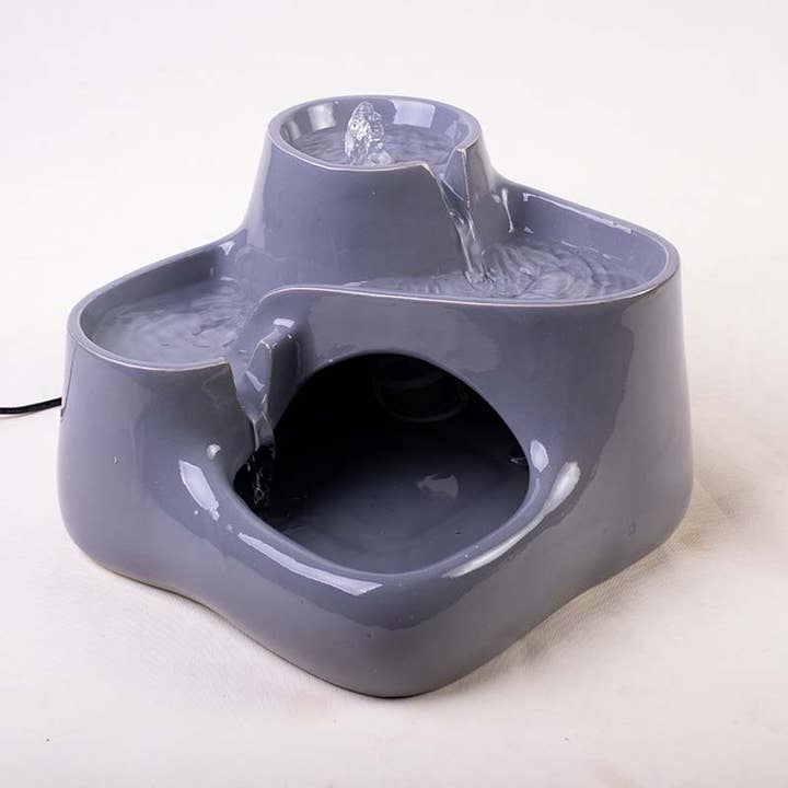 Miaustore – wholesale Husdjursskål - Katt och hund – Miaustore keramisk dricksfontän mini6