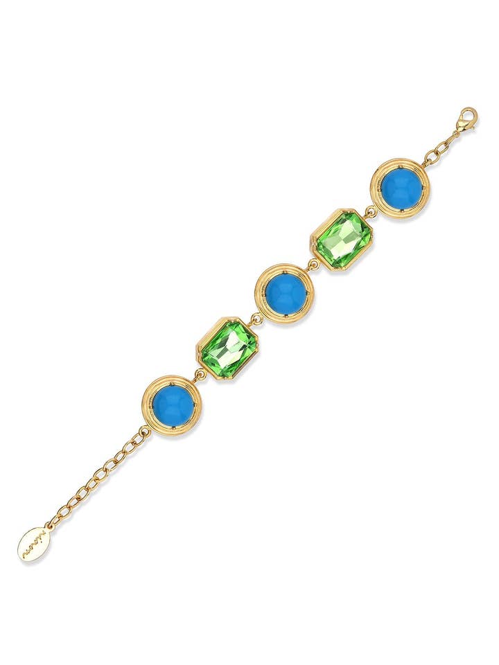 Halicarnassus turkis og grøn armbånd for engroshandel hos Ninon