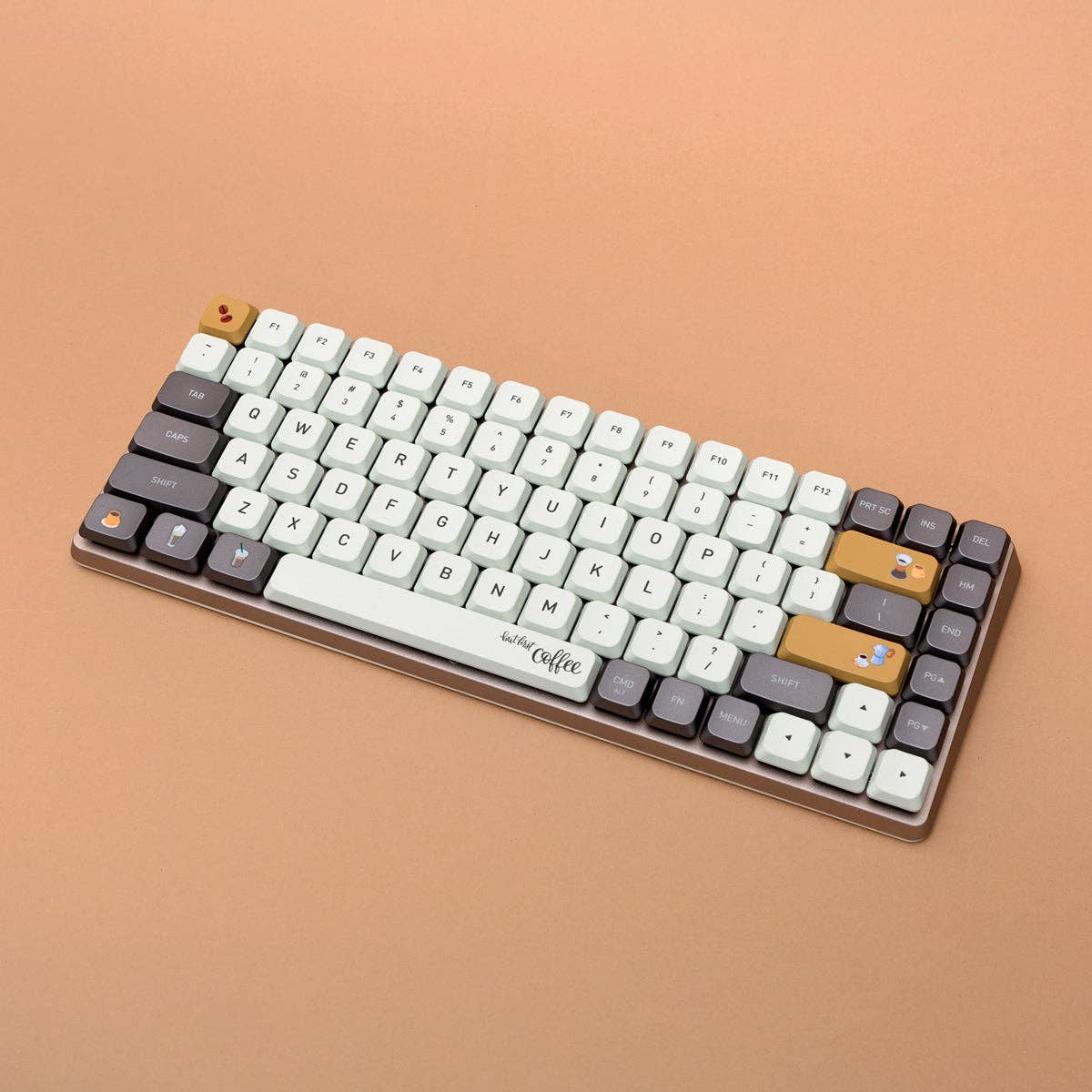 Azio - Wholesale Keyboard - Coffee Slim Keycaps1