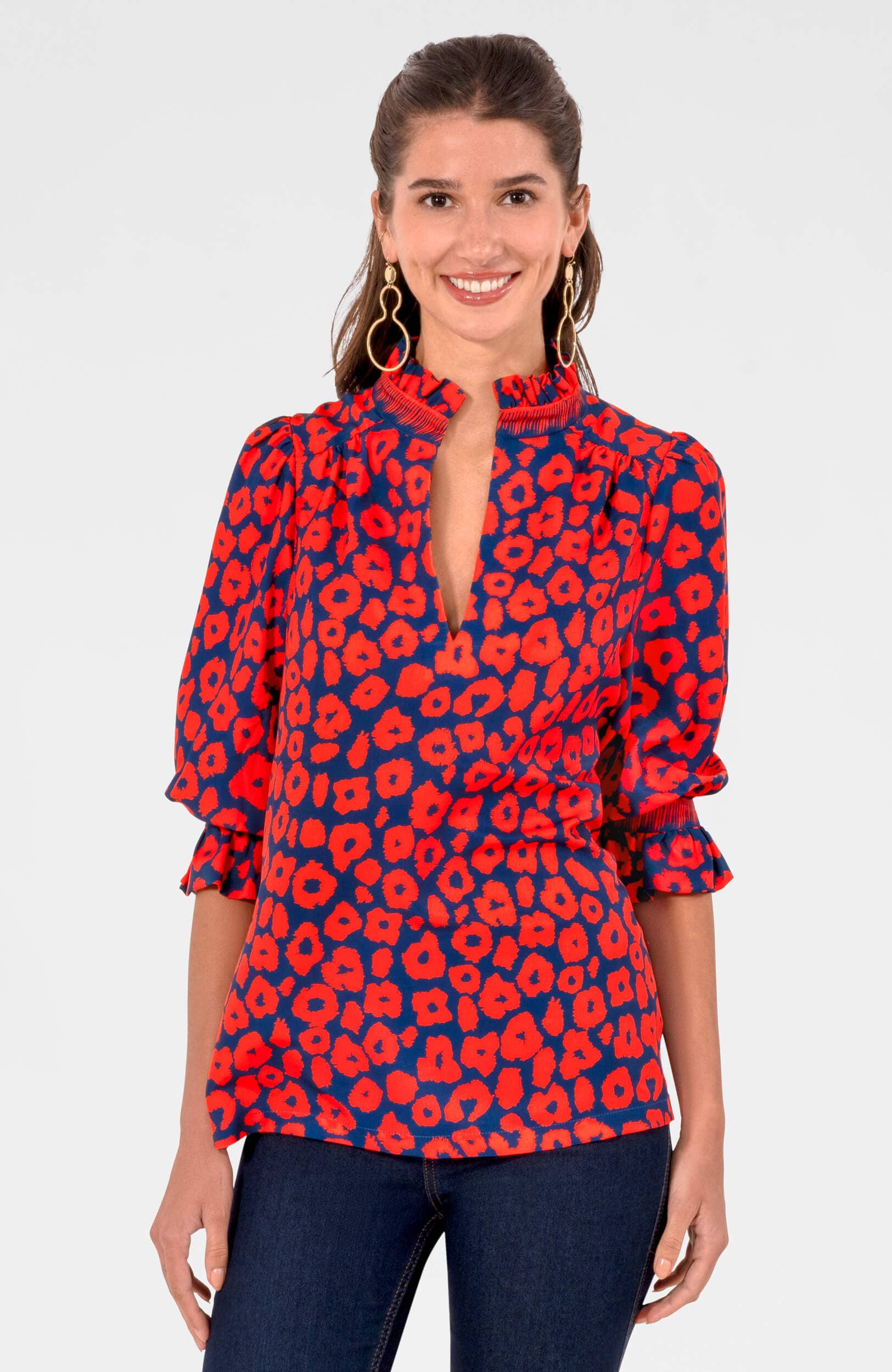 Gretchen Scott LLC - Vente Tunique – femme - Tunique Ruffleneck - Me Jane13