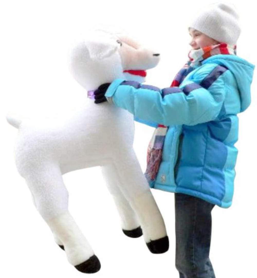 Big Plush - Vente Peluche – enfant et bébé - Agneau géant en peluche de 34 pouces fabriqué aux États-Unis
