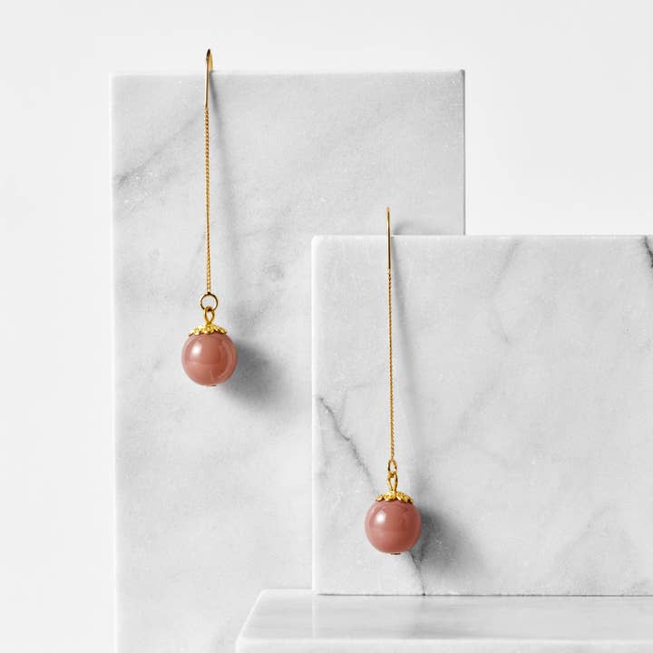 Rosebud Threader Earrings for wholesale by Ten Thousand Villages