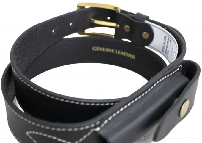 hide & chic – wholesale Bälte - Unisex – Hide & Chic Stockman’s Läderknivbälte med knivfodral. Svart eller Brun. Stil: 410147