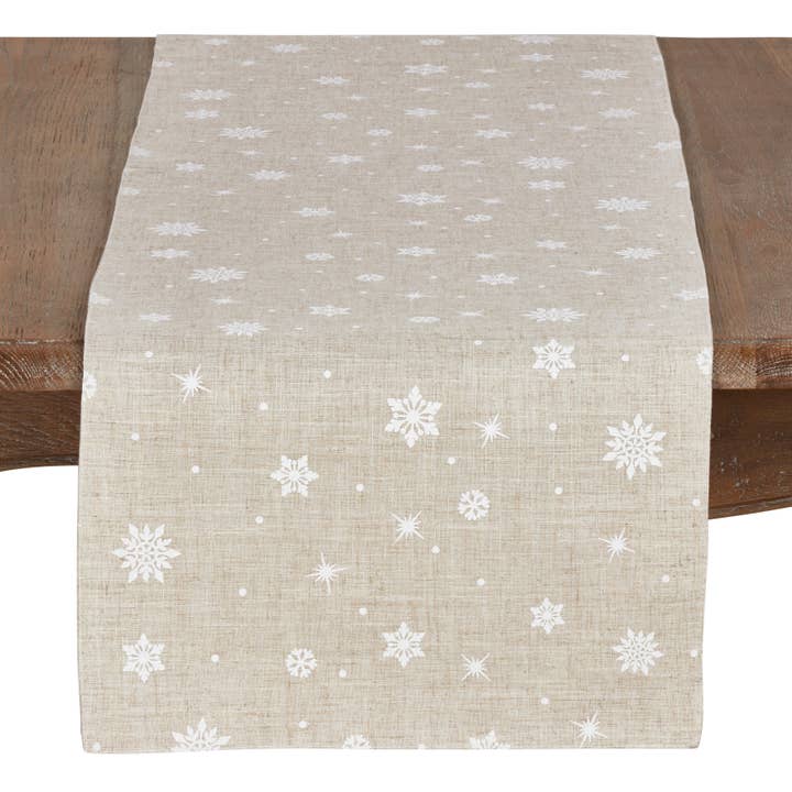 Snowflake Runner for wholesale by Saro Lifestyle
