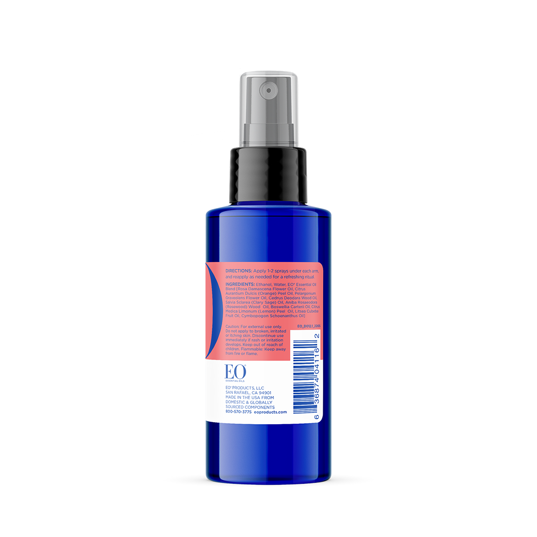 EO + Everyone - Wholesale Deodorant - Unisex - Rose and Lemon Deodorant Spray Case Pack of 242