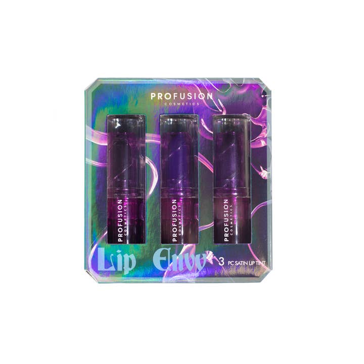 Profusion Cosmetics - Wholesale Lip Stain/Dye/Tint - Sea Witch 3 PC Satin Non-Drying Long-Wearing Lip Tint Set