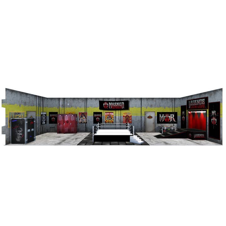 Boss Fight Studio Llc - Wholesale Toy Set - Kids - Legends of Lucha Libre Extreme Sets Diorama