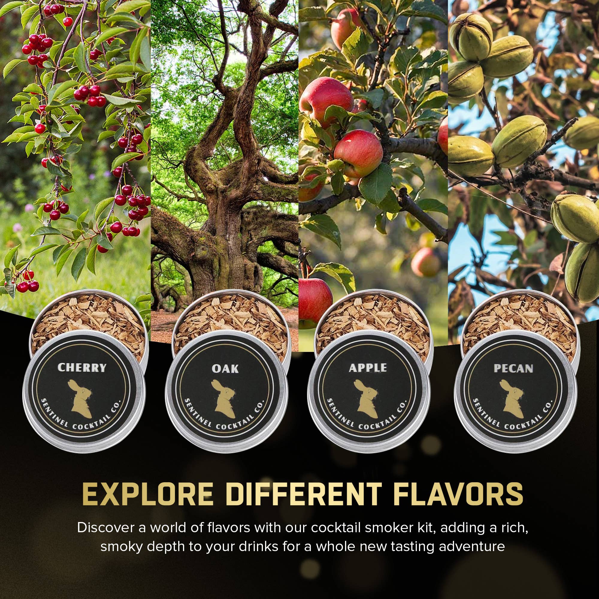 Sentinel Cocktail Co - Wholesale Kitchen Tool/Gadget - Sentinel Signature Cocktail Smoker Kit4