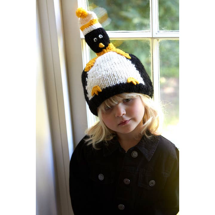 One Colour Kids Animal Bobble Hat Penguin for wholesale on Faire