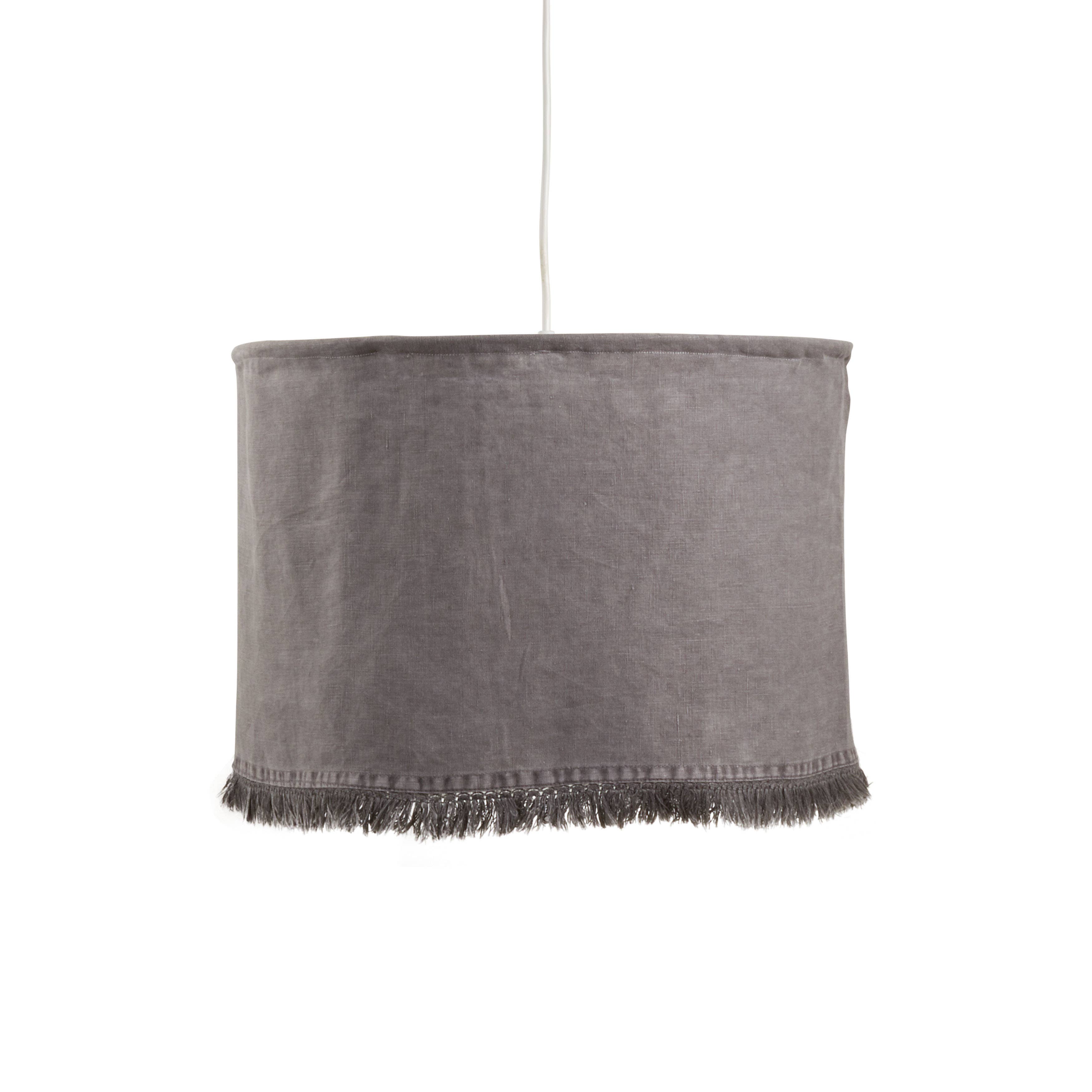 Saro Lifestyle - Wholesale Lamp Shade - Stonewashed Fringe Lamp Shade8