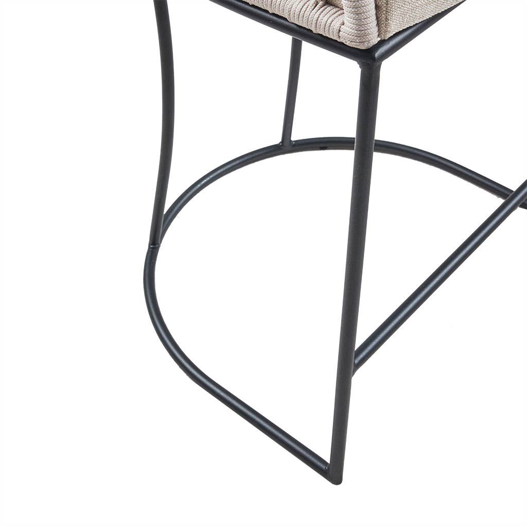 Olliix - Wholesale Stool - Rope Woven Low-Back Counter Stool6