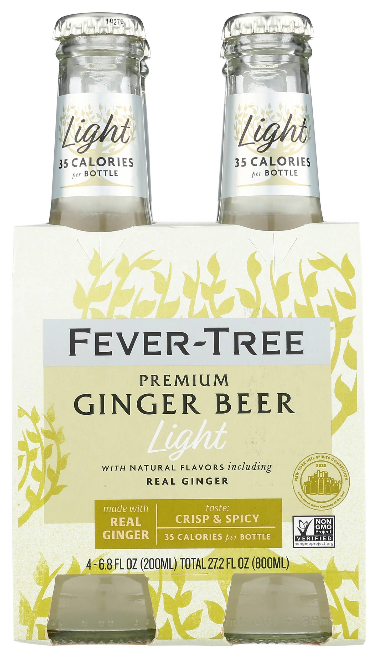 KeHE Distributors, LLC - Wholesale Soda/Carbonated Drink - Fever-Tree Light Premium Ginger Beer, 4 Count, 6.8 fl oz0