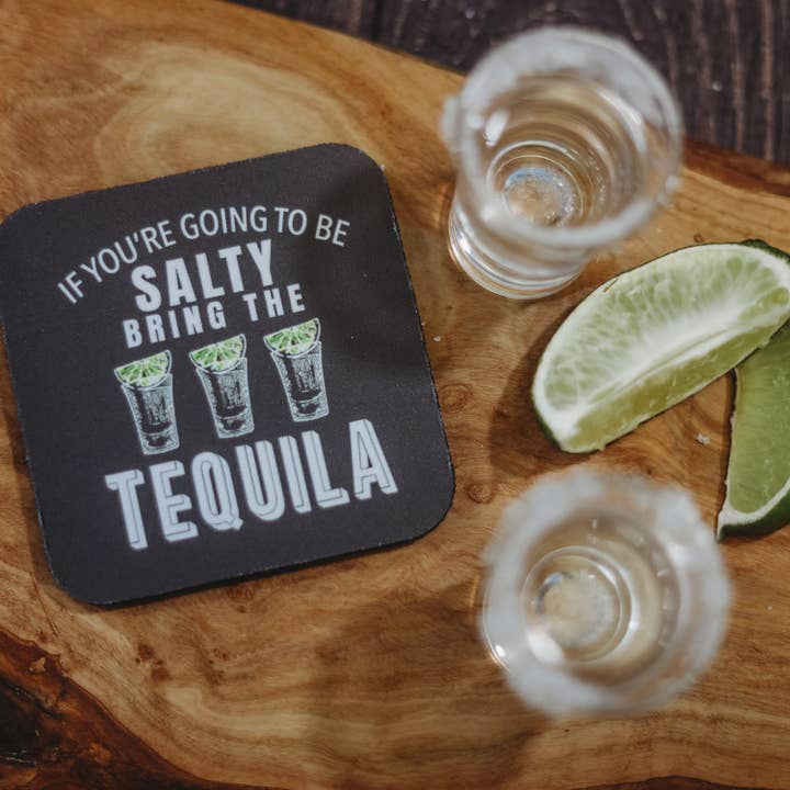 White Drink Ink Kitchen Towel - 99% Chance of Cocktails for wholesale on Faire2