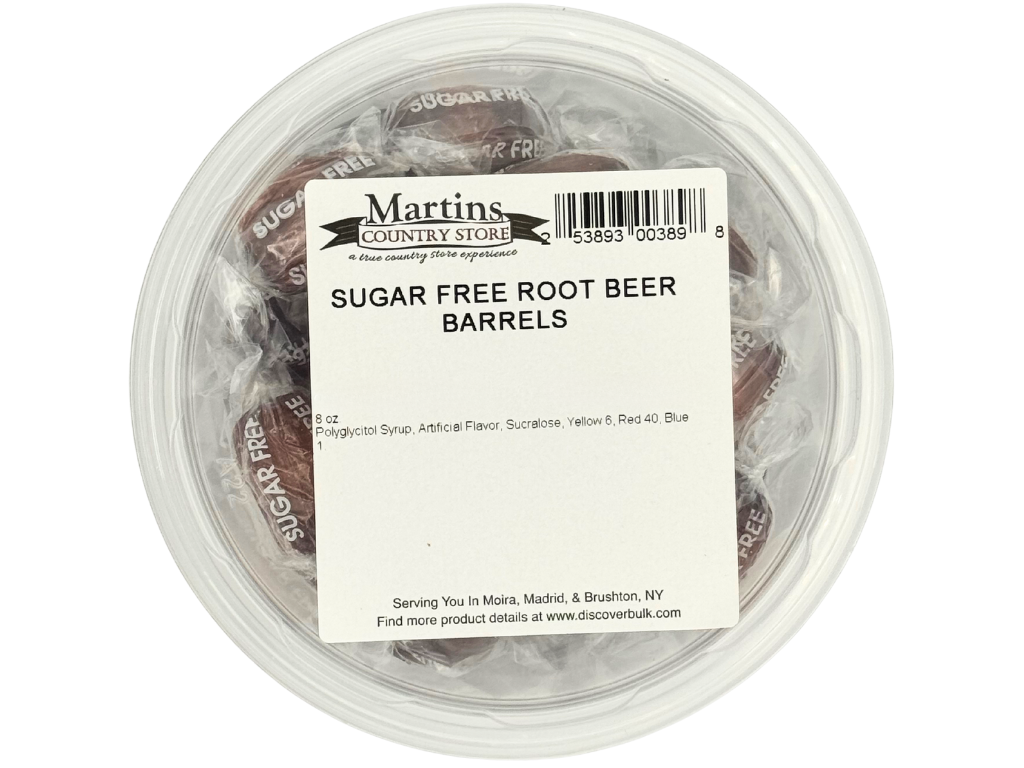 Martin's Country Store LLC - Wholesale Hard Candy - SUGAR FREE ROOT BEER BARRELS 8oz3