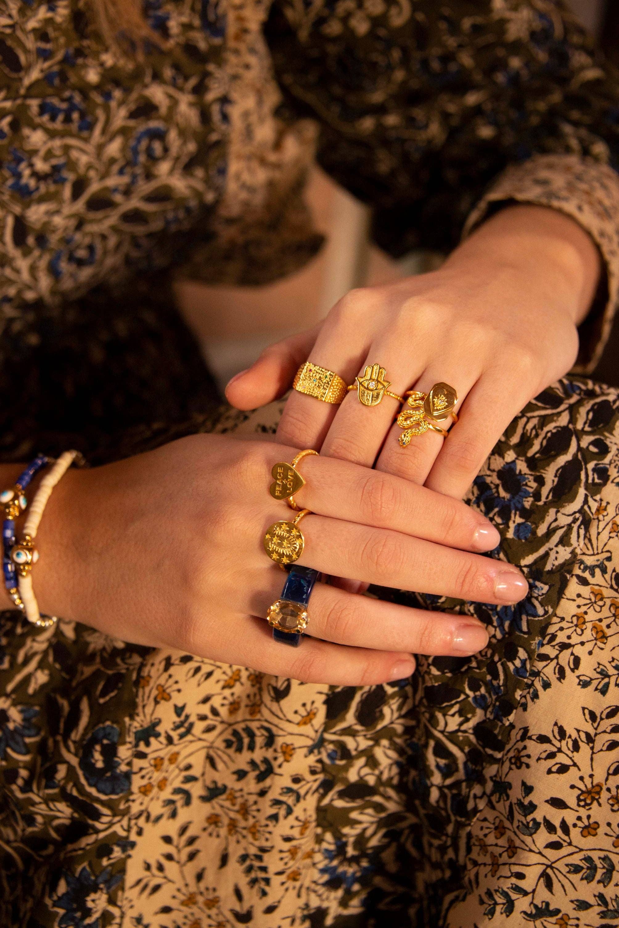 My Doris – wholesale Jewellery set – GOLD STATEMENT RINGS - PACK OF 101