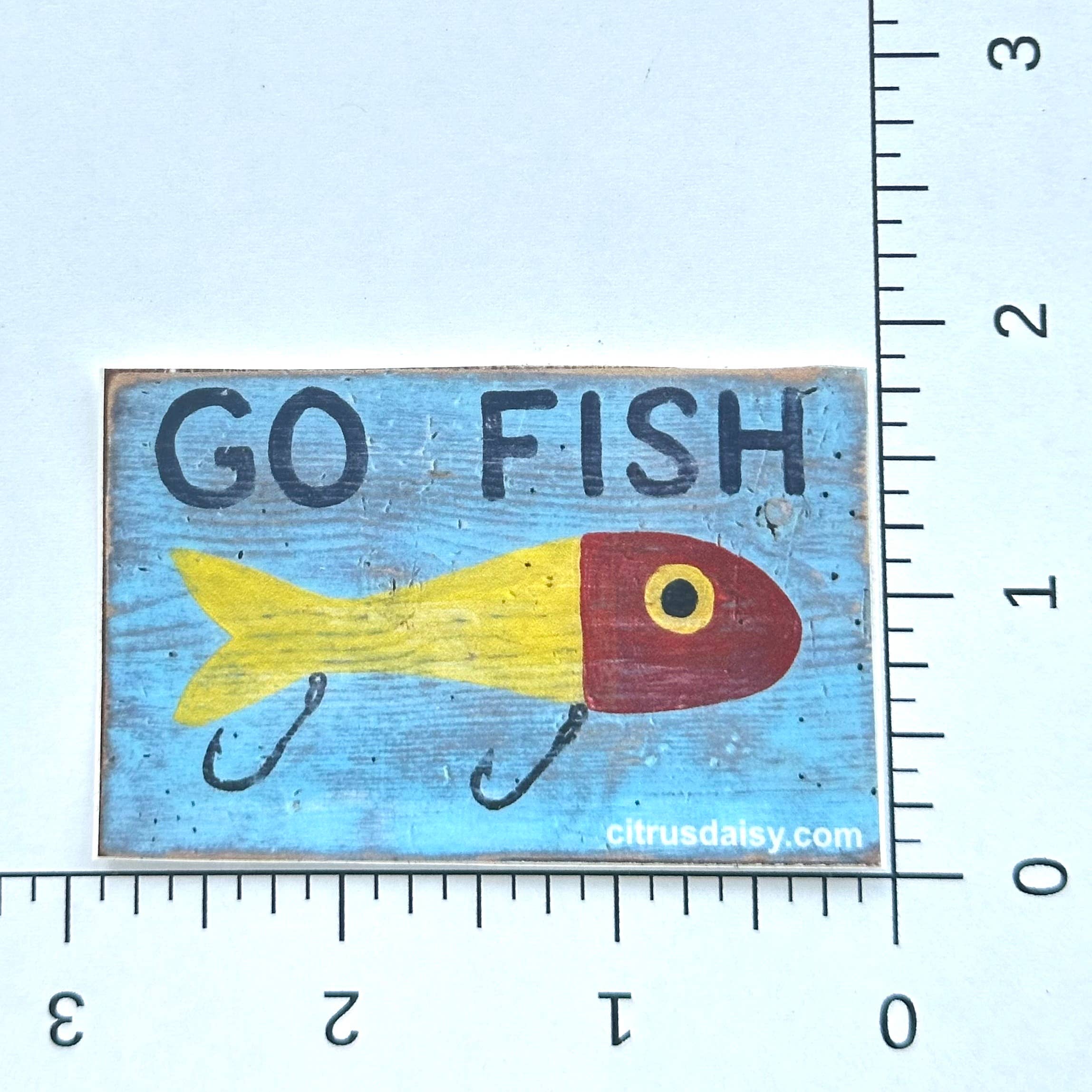 Citrus Daisy - Wholesale Sticker - Go Fish Sticker 1